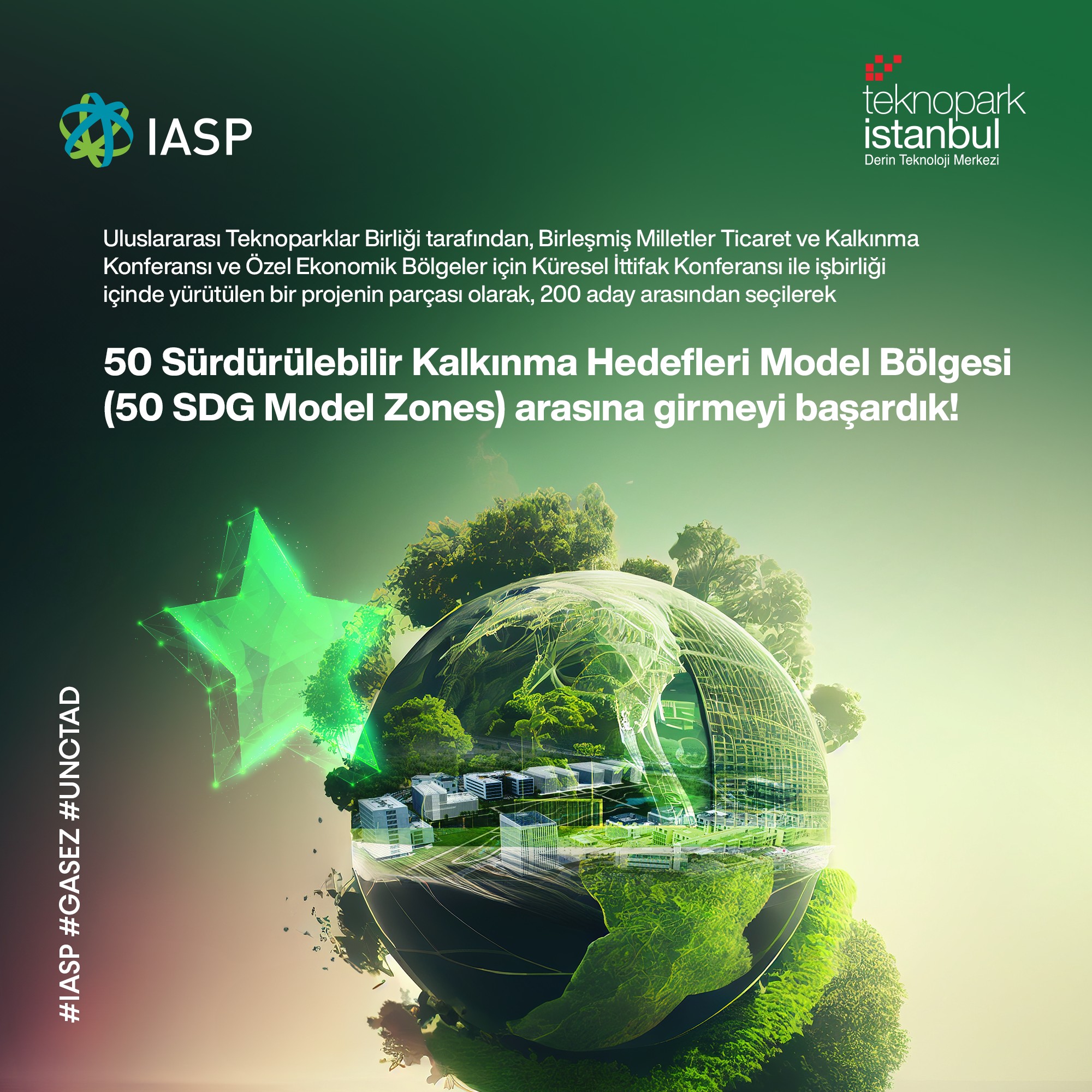 Teknopark İstanbul 50 Sürdürülebilir Kalkınma Hedefleri Model Bölgesi'nden Biri Oldu!